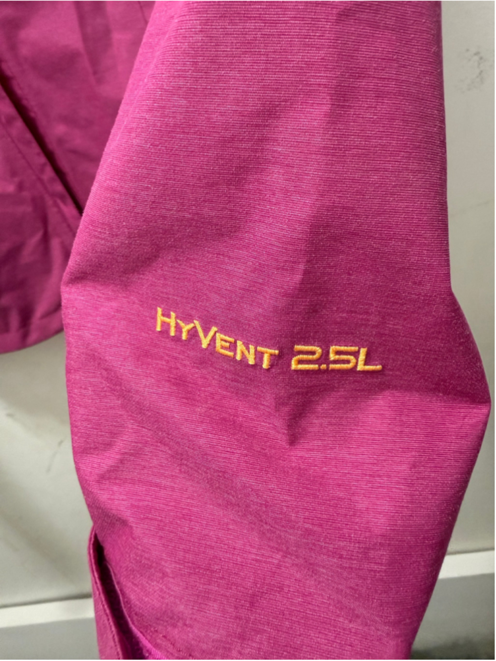 Women's The North Face Pink Orange HyVent 2.5L Jacket S - Picture 4 of 6